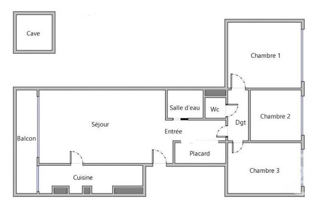 Appartement &agrave; vendre - 4 pi&egrave;ces - 75,43 m2 - Fontenay Sous Bois - 94 - ILE-DE-FRANCE