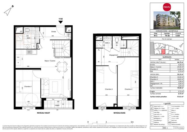 Appartement Duplex &agrave; vendre - 4 pi&egrave;ces - 79,90 m2 - Alfortville - 94 - ILE-DE-FRANCE